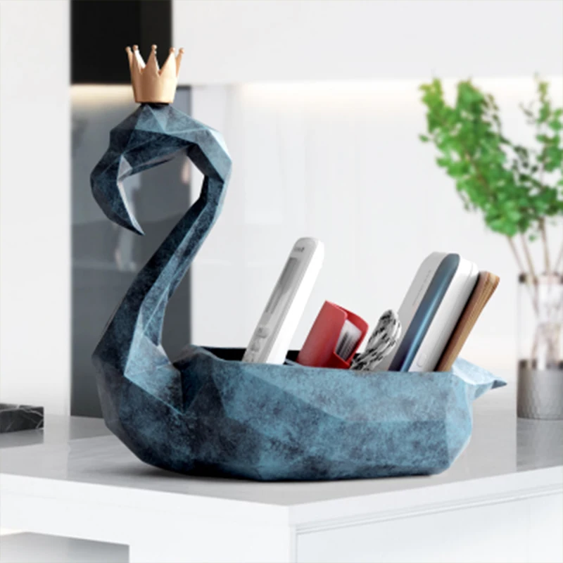 Nordic flamingo key storage box decoration creative hall coffee table mobile phone remote control desktop display | Дом и сад