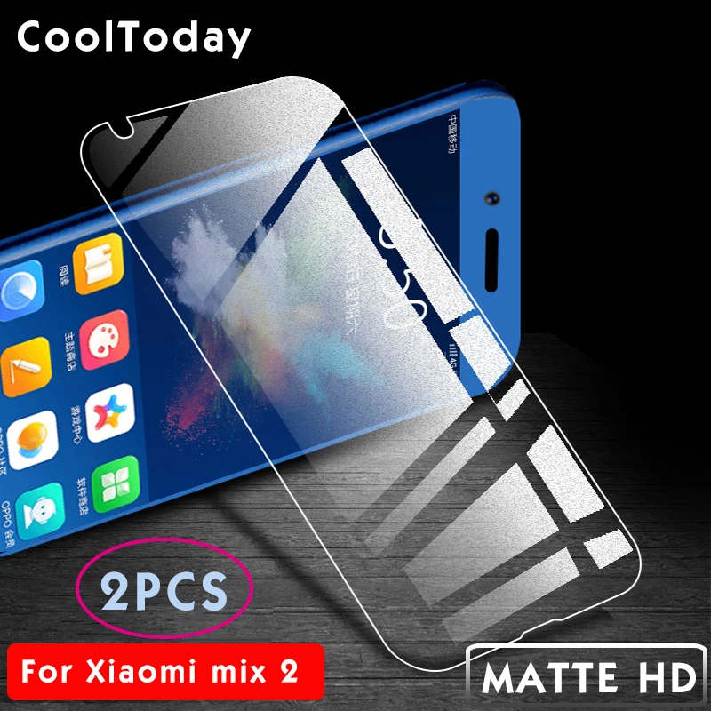 MIX2 Matte HD 2 шт./лот, защитная пленка для xiaomi mi Mix 2 S, матовое закаленное стекло для xiaomi mi x 2 S, Защита экрана для xiaomi mi x2 IIRROONN - Цвет: MIX2 Matte HD