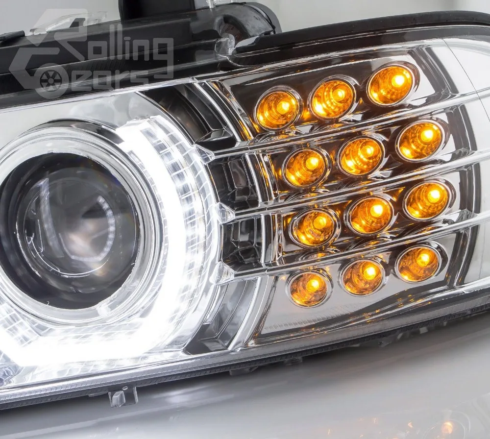 Проектор Halo LED DRL Фары Глаза Ангела для BMW E39 5 серии 525i 530i 540i 01-03 | Автомобили и