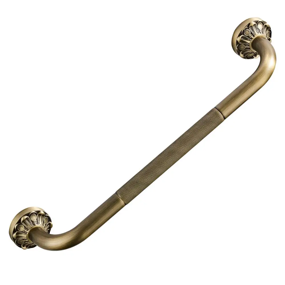 Handrail Латунный античный набор аппаратных средств держатель туалетной бумаги держатель полотенец для мыла бумажный держатель полки в ванной крючок для халата - Цвет: Handrail