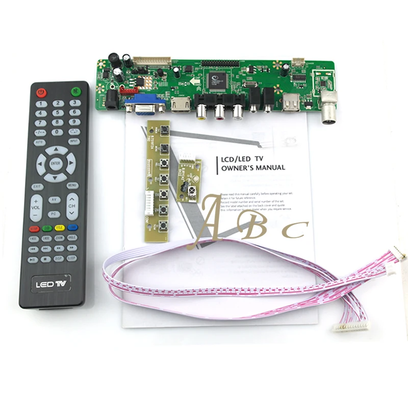 HDMI CVBS RF USB VGA Аудио низковольтный дифференциальный видеосигнал плате контроллера