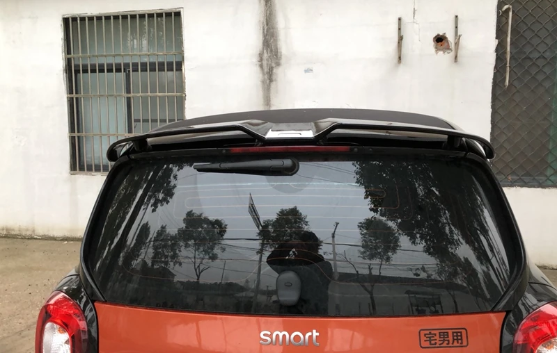 SHCHCG для Merced-Benz Smart Fortwo Forfour 453 Спойлер ABS пластик Неокрашенный праймер цветной спойлер на задний багажник, крыло аксессуары