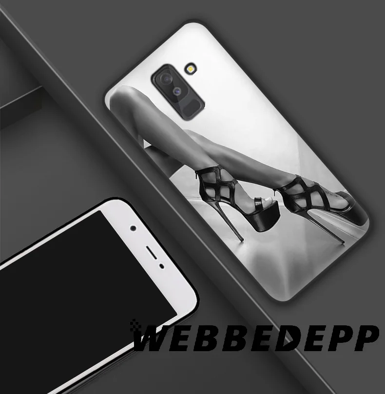 WEBBEDEPP High Heels Sexy Ass Soft Silicone Case for Samsung Galaxy A9 A8 A7 A6 Plus 2018 A5 A3 2017 2016 Note 9 8 |