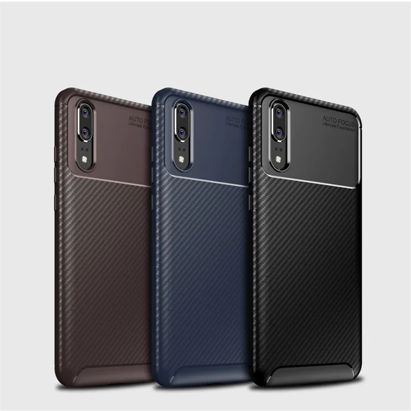 Для Huawei P20 Plus dillon guan роскошный мягкий силиконовый чехол из углеродного волокна TPU