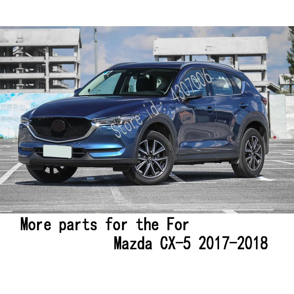 

For Mazda CX-5 CX5 2nd Gen 2017 2018 2019 2020 Car Garnish Cover ABS Chrome Front Engine Machine Grille Upper Hood Lid Trim 1pcs