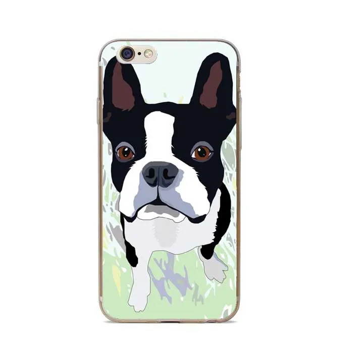 Fundas Boston Terrier Dog Clear Hard Plastic Phone Cover for iPhone 8 Plus Case 5S 5 SE 6 6S 6Plus 7 7Plus | Мобильные телефоны и