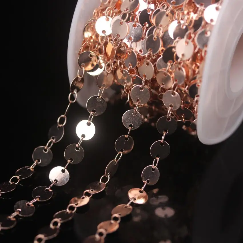 Новинка! Медные Чокеры с покрытием из розового золота 5 метров 6 мм | Украшения и