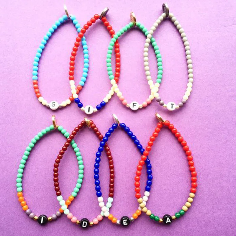 Бусы с буквами сделай сам 1000 шт. Детские аксессуары бусы алфавитом материал