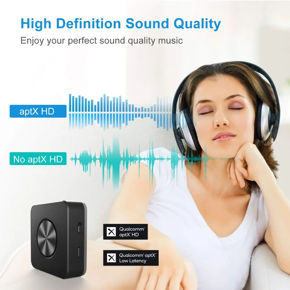 Беспроводной Bluetooth 5 0 CSR8675 Aptx HD адаптер с низкой задержкой оптический SPDIF Aux Стерео