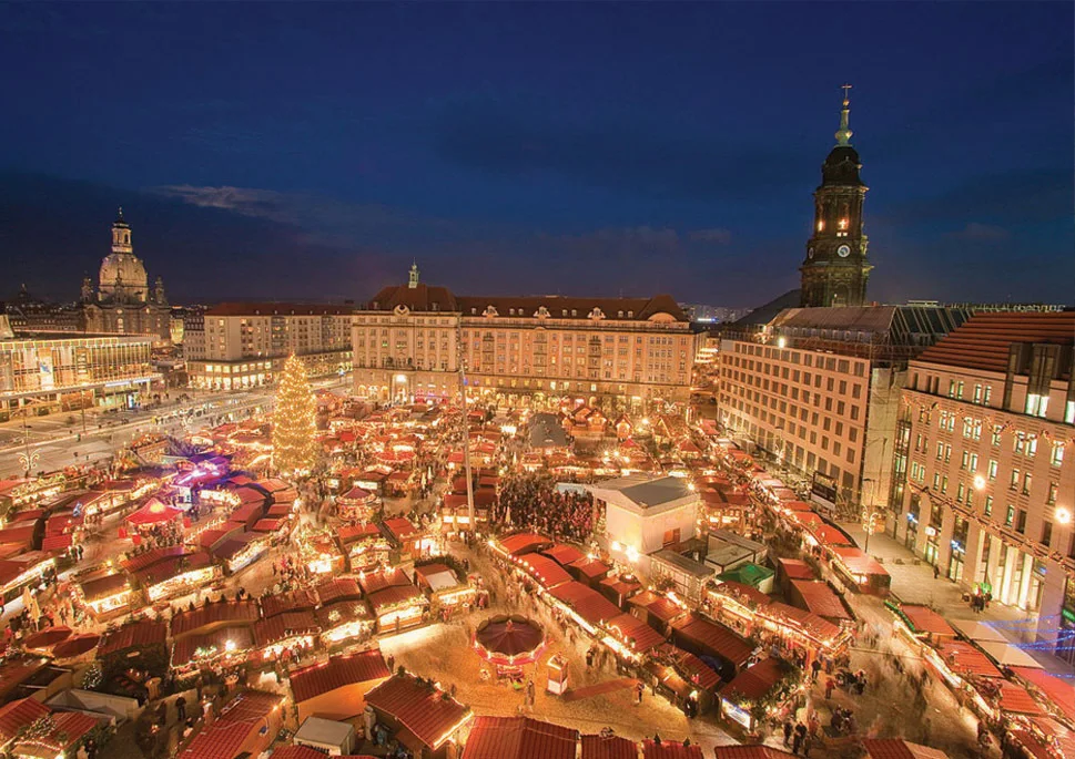 Металлические завернутые магниты SOUVEMAG Германия Dresdner Striezelmarkt декорации