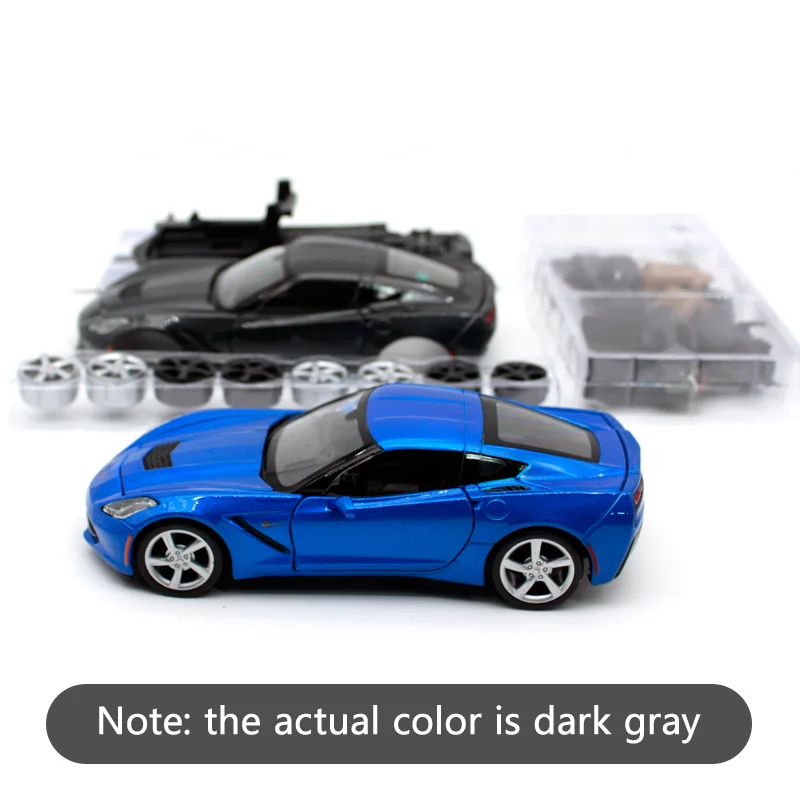 Сборная модель автомобиля Maisto 1:24 2014 Chvrolet Corvettes STINGRAY Coupe темно-серого цвета