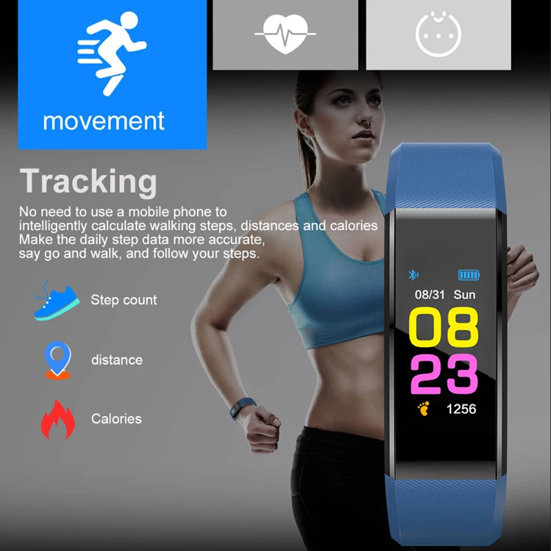 Модные Смарт-часы браслет фитнес-трекер монитор для iPhone Android | Электроника