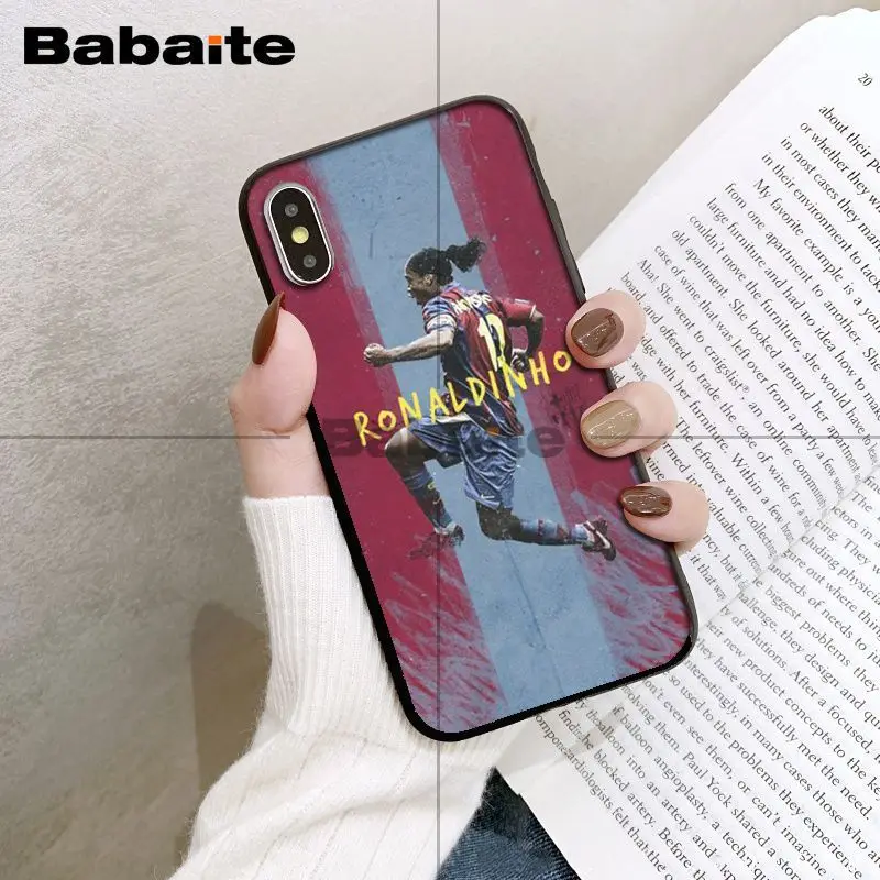 Babaite Ronaldinho ТПУ мягкий резиновый чехол для телефона чехол для iPhone XS XR XSMax 6 6S 7 7plus 8 8Plus Xs 5 5S 5c SE 11 11pro 11promax