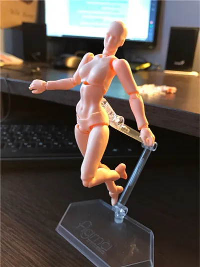 Аниме Figma подвижные тело Чан ПВХ фигурка модель игрушки кукла для коллекционного манекена Искусство Эскиз Рисование человеческого тела куклы