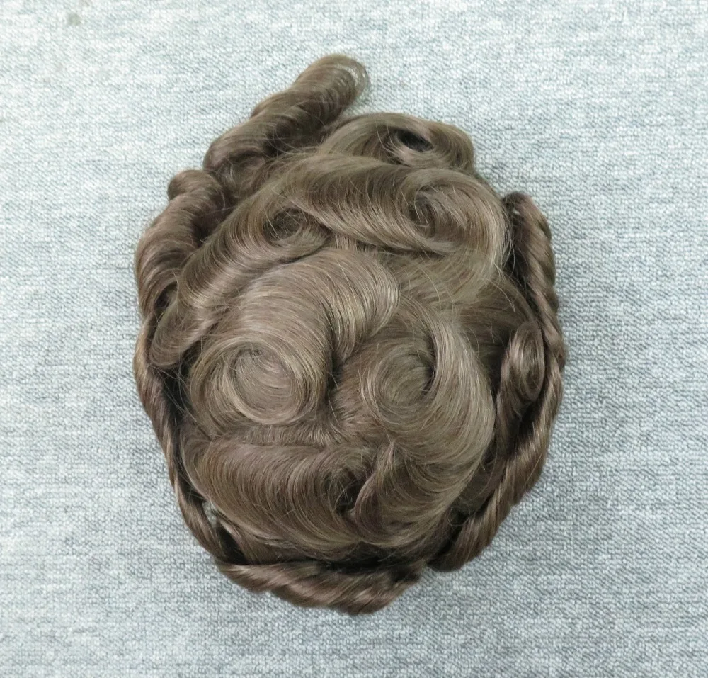 Eversilky мужской парик все поли кожи замена волос системы Toupee натуральные человеческие волосы