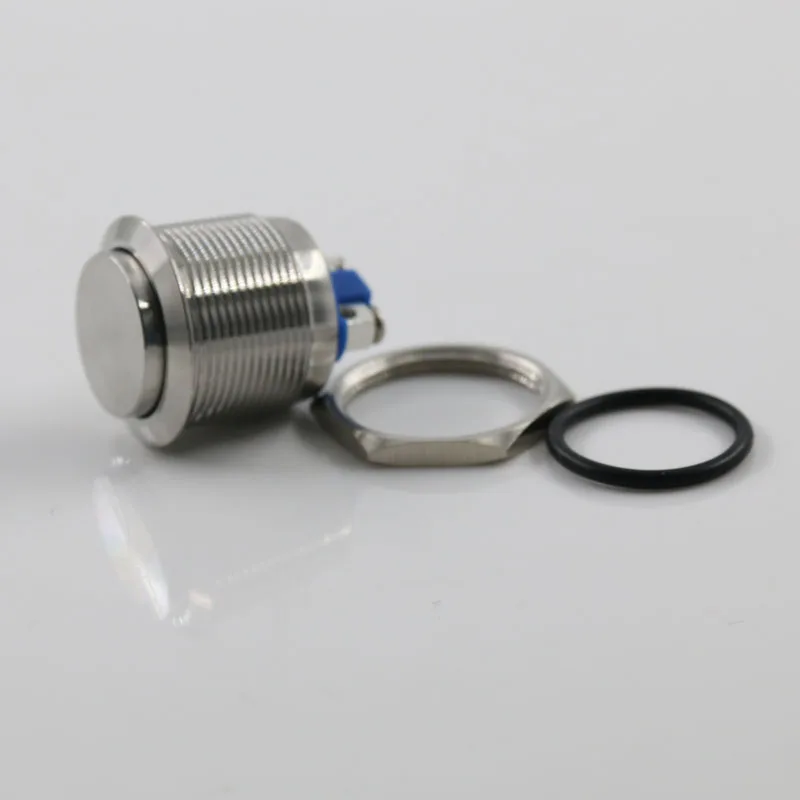 Металлический кнопочный переключатель 22 мм кнопка сброса мгновенный дверной