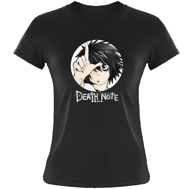 Мода Death Note L борьба аниме футболка &quotМанга&quot Забавные повседневные брендовые