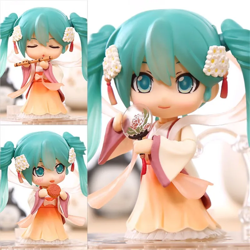 Горячая продажа 10 см Hatsune Miku урожай под луной переменная версия Nendoroid ПВХ фигурка