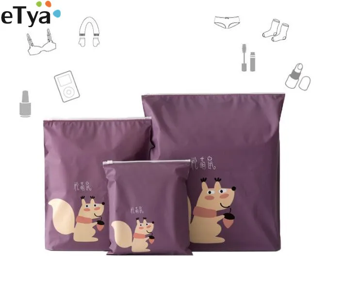 ETya, дорожные женские косметички из ПВХ, мультяшная Милая косметичка, органайзер для мытья одежды, сумка для хранения, наборы туалетных принадлежностей, чехол для макияжа