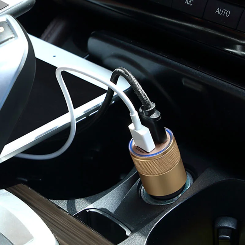1X Car Charger Dual USB Power Port Adapter Cigarette Lighter Converter For Audi A4 B6 A3 A6 C5 Q7 A1 A5 A7 A8 Q5 R8 TT S5 S6 S7 |
