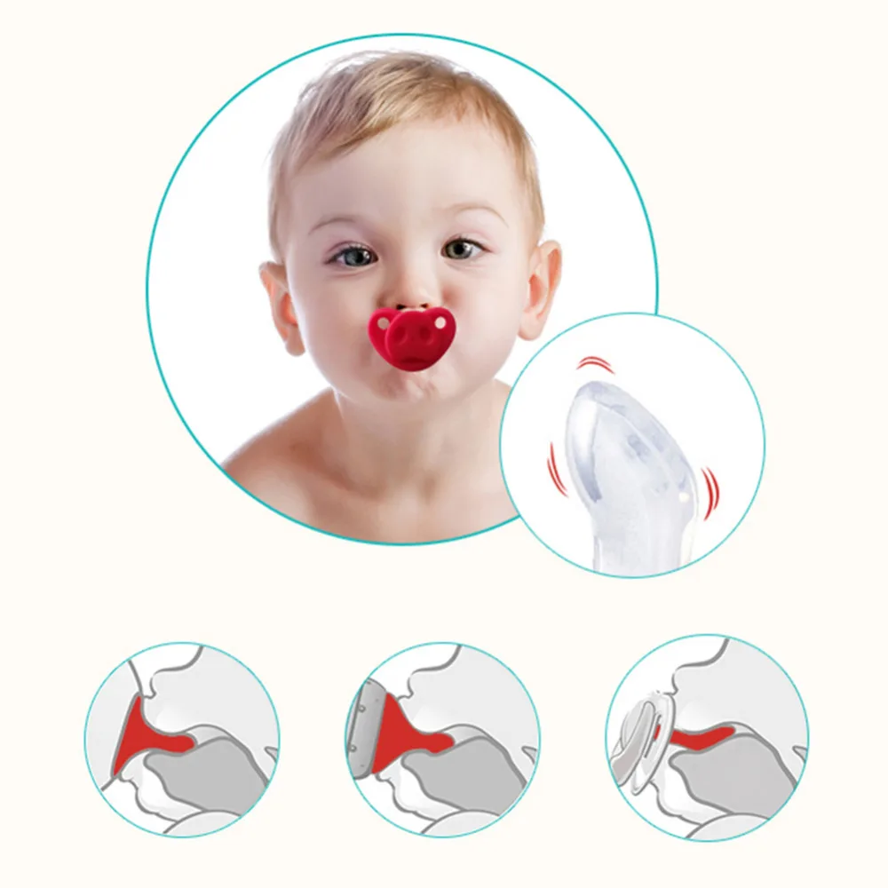 MQATZ забавная Соска пустышка для малыша милый мультфильм Свинья Нос Форма