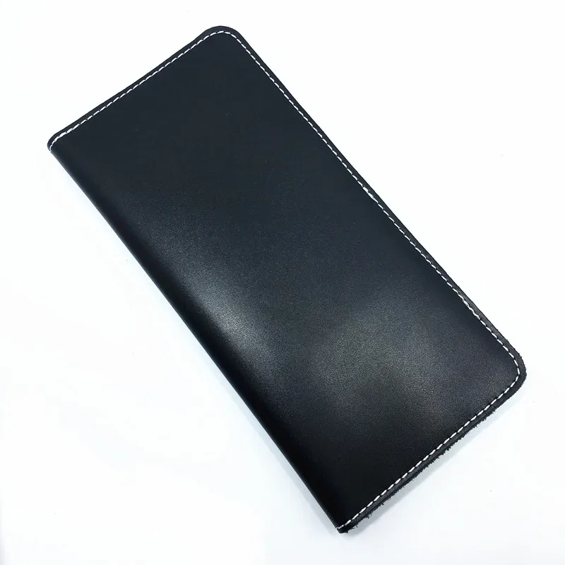 Кошелек для карт из натуральной кожи Мужской гладкий мягкий кожаный клатч
