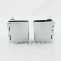 2pcslot small size zinc alloy 90 degree glass door hingesshinning color cp58