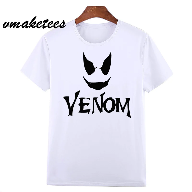 Мужская футболка с круглым вырезом Venom Spiderman Marvel Badass летняя большого размера