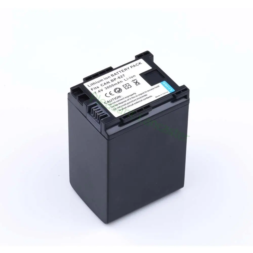7 4 V 3000 мА/ч 2 шт. BP 827 BP827 батареи для CANON HF20 HF21 HF S11 S10 HF11 аксессуары canon + оптовая