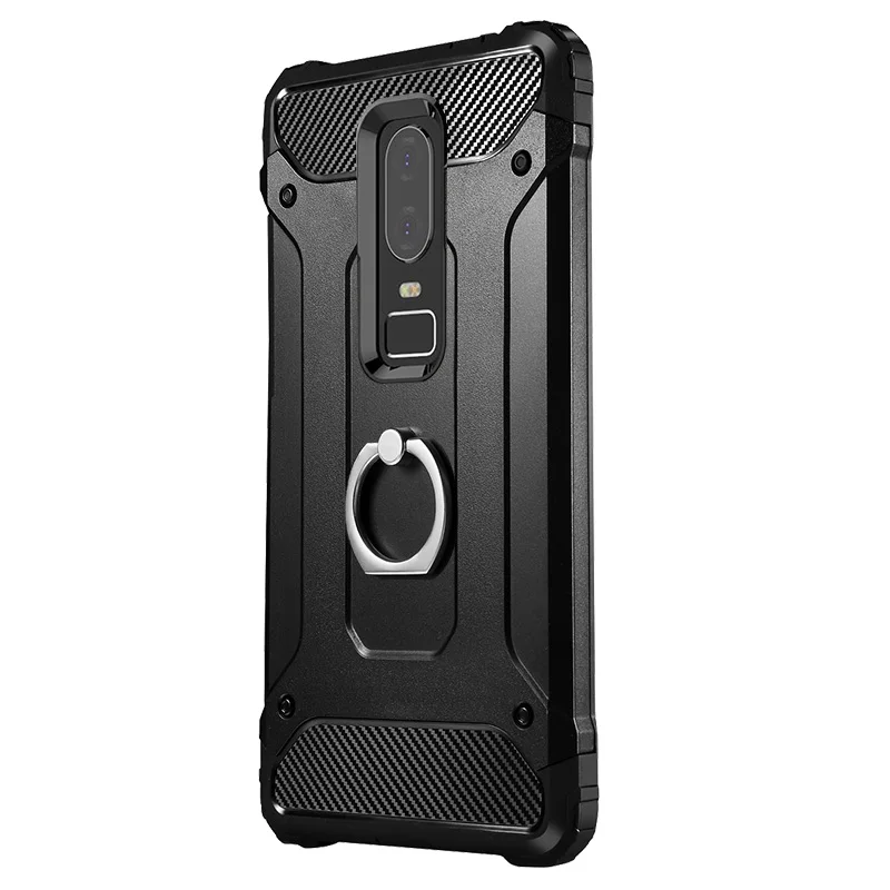 Чехол с кольцом для подушки безопасности OnePlus 7 6 T Мягкий Силиконовый