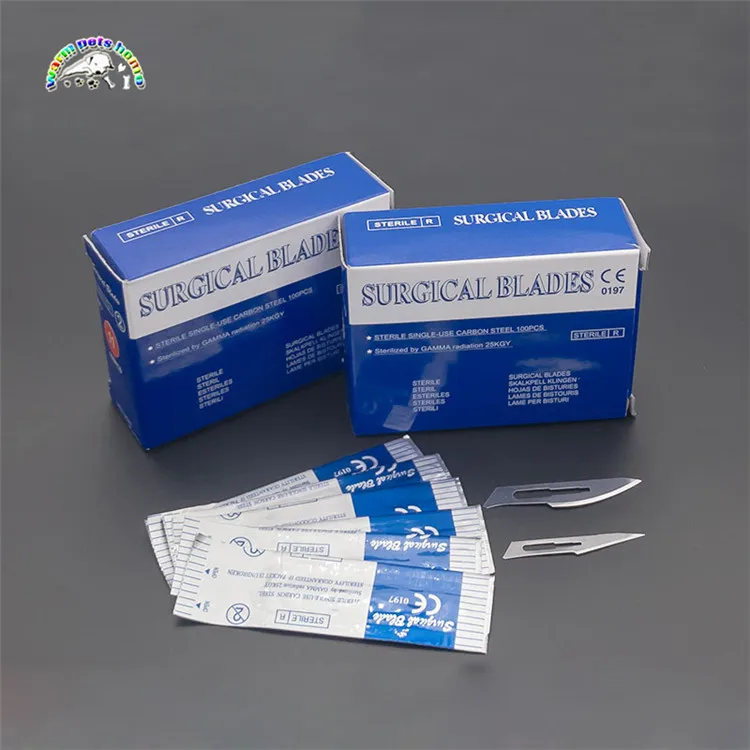 20PCS Sterile Medical Carbon Steel Blade Animal Pet Surgical Knife | Дом и сад