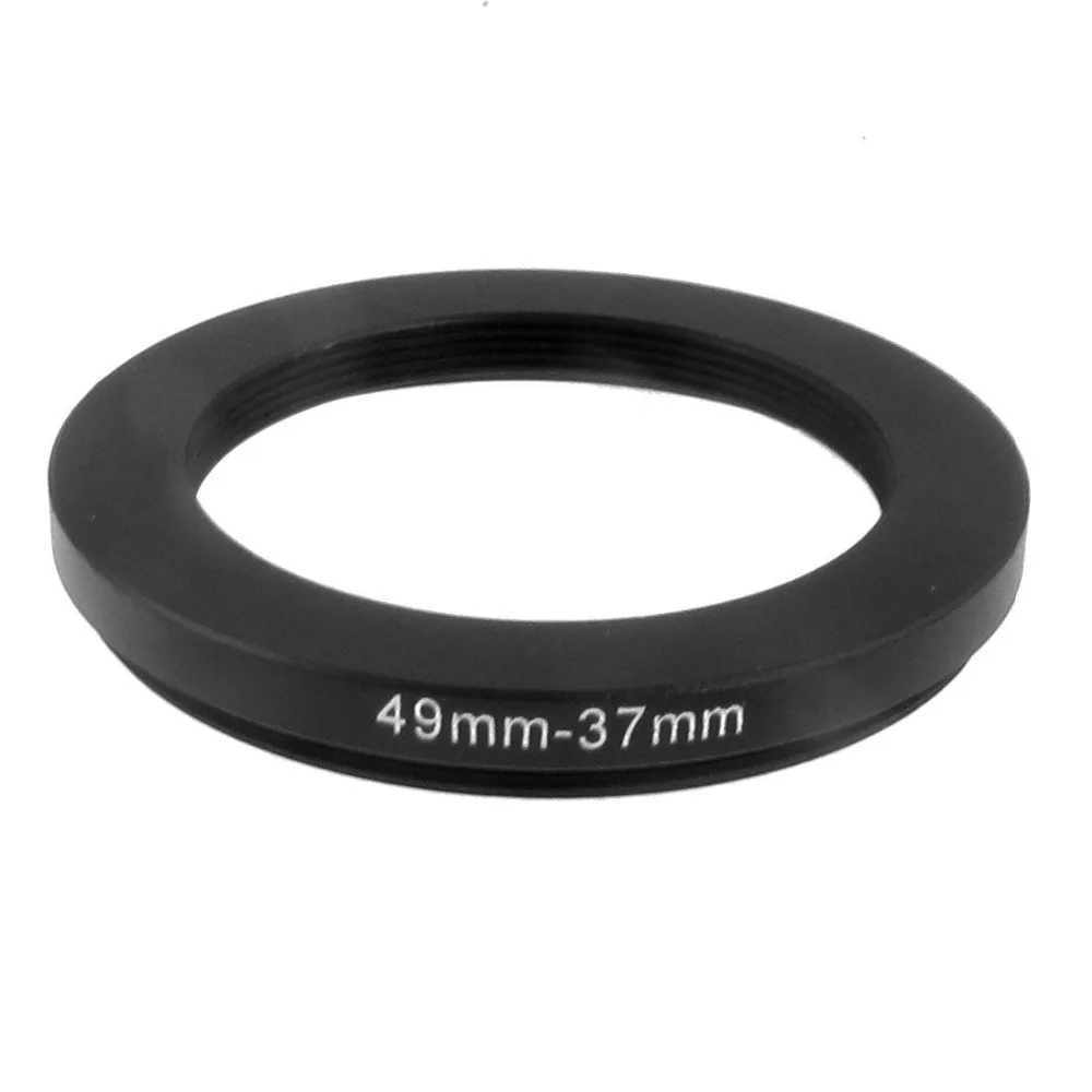 

10pcs 49mm-37mm 49-37mm 49 to 37 Step down Ring Filter Adapter black free shipping