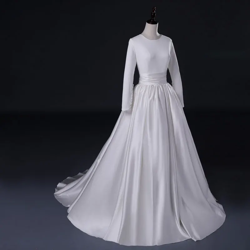 Женское платье с длинным рукавом FADISTEE формальное стрейч из спандекса Сатиновыми