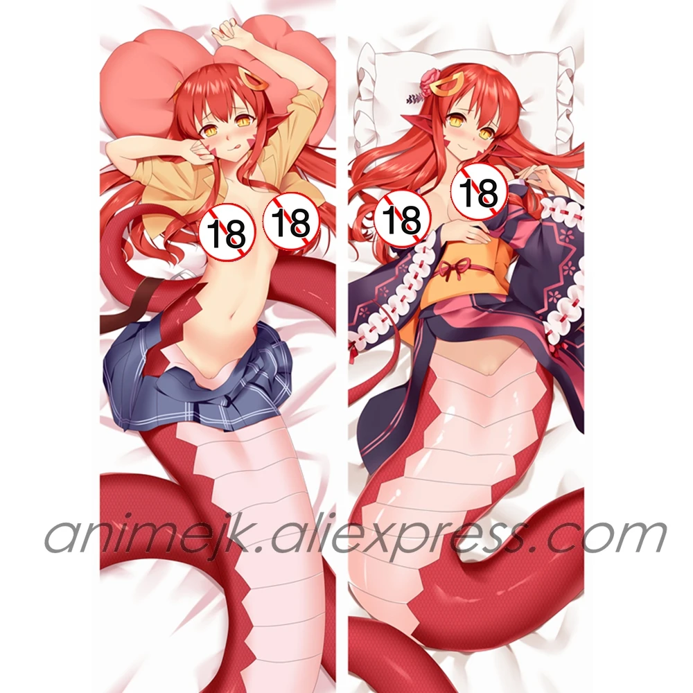 Аниме JK Монстр musume без iru nichijou Miia Dakimakura тела подушку Чехол со змеиным рисунком девушка панда брелок чехол
