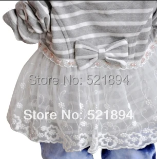 Новинка осенний комплект одежды в полоску для девочек из 3 предметов платья