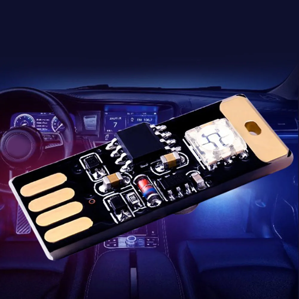 Интеллектуальное голосовое сенсорное управление автомобильные USB светодиодные