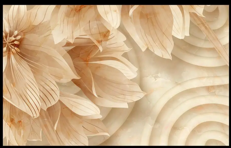 Обои для стен 3 d цветы камень рельефные обои пользовательские гостиной настенные