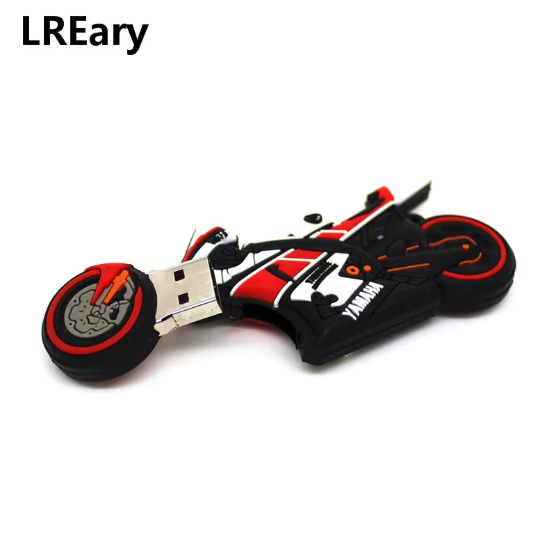 Мультяшный гоночный мотоциклетный флэш-накопитель реальная емкость