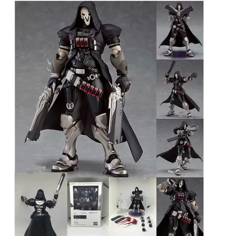 Figma 393 Overwatch Reaper экшн-фигурка серии ПВХ экшн-фигурка Коллекционная модель игрушки кукла подарок 17 см