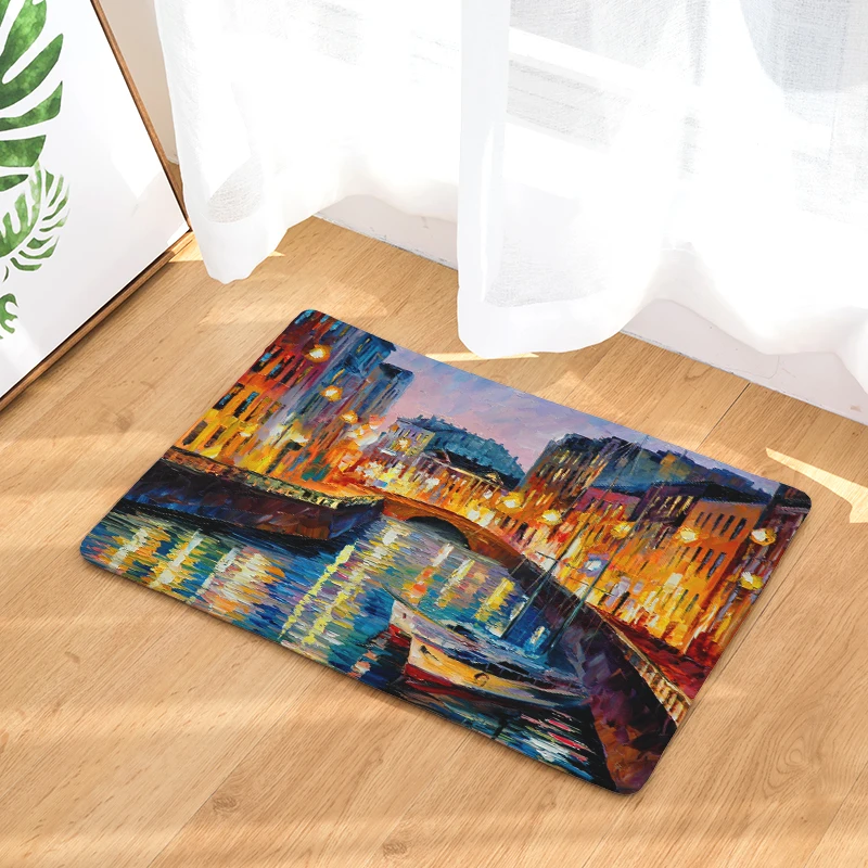 2017 ковры с масляным принтом Нескользящие кухонные коврики для дома гостиной 40x60