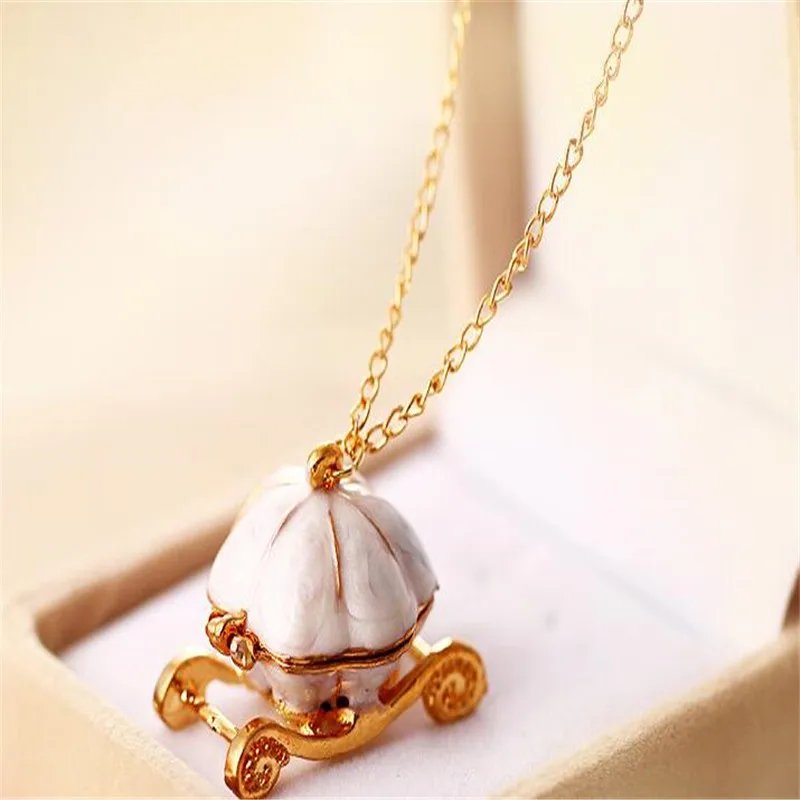 Милое ожерелье Золушка в виде кареты тыквы Сказочный Бог цвет волшебные цепочки