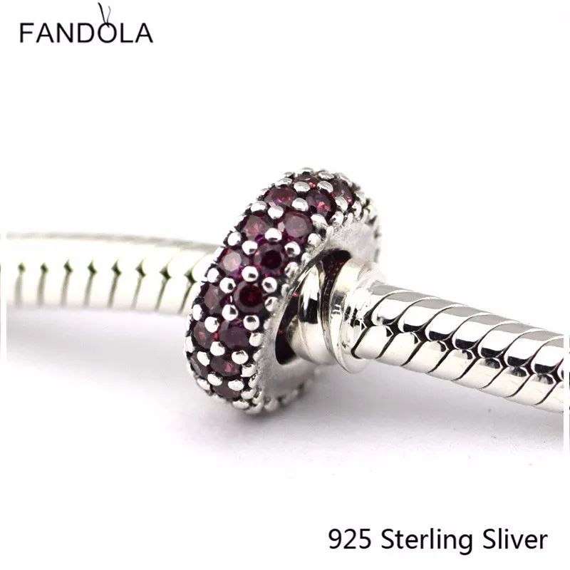 CKK Inspiration Within Red Original Charms 925 Sterling Silver Beads Jewelry Making Fits For Bracelets |