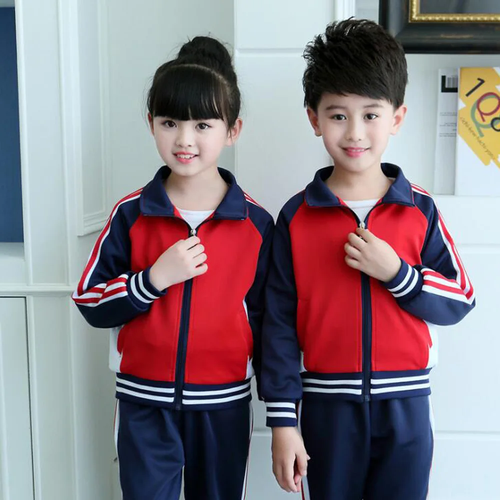 Kids Autumn School Uniforms Clothes Boy's Sports Clothing Girls Teenagers Outfits Baby Jackets Pants Tracksuit |