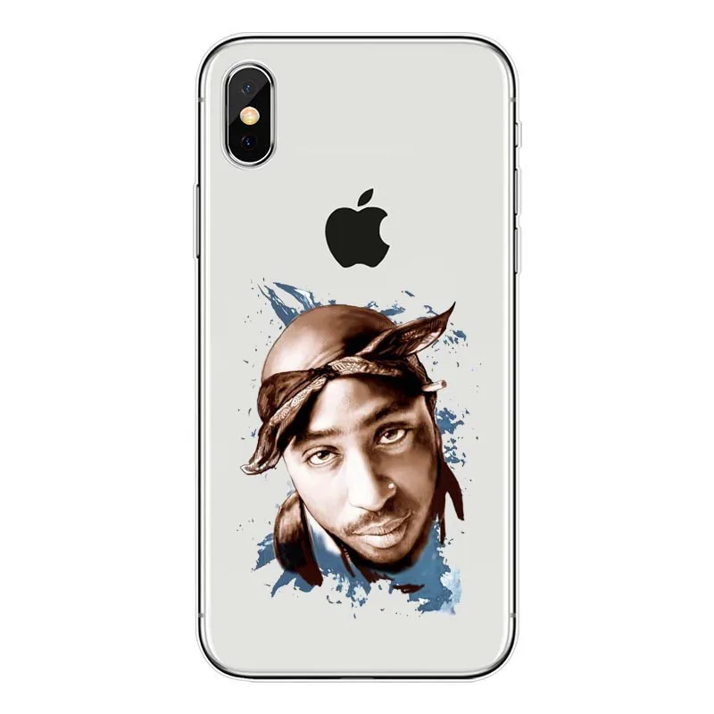 2Pac Makaveli Tupac Amaru Shakur прозрачный силиконовый мягкий чехол для телефона iPhone 6Plus 7 8 11