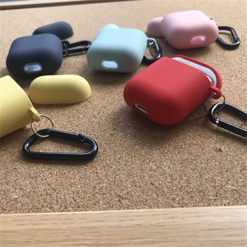 Для Apple Airpods 1 2 тонкие Чехлы многоцветные защитные нежные для бампер флип чехол