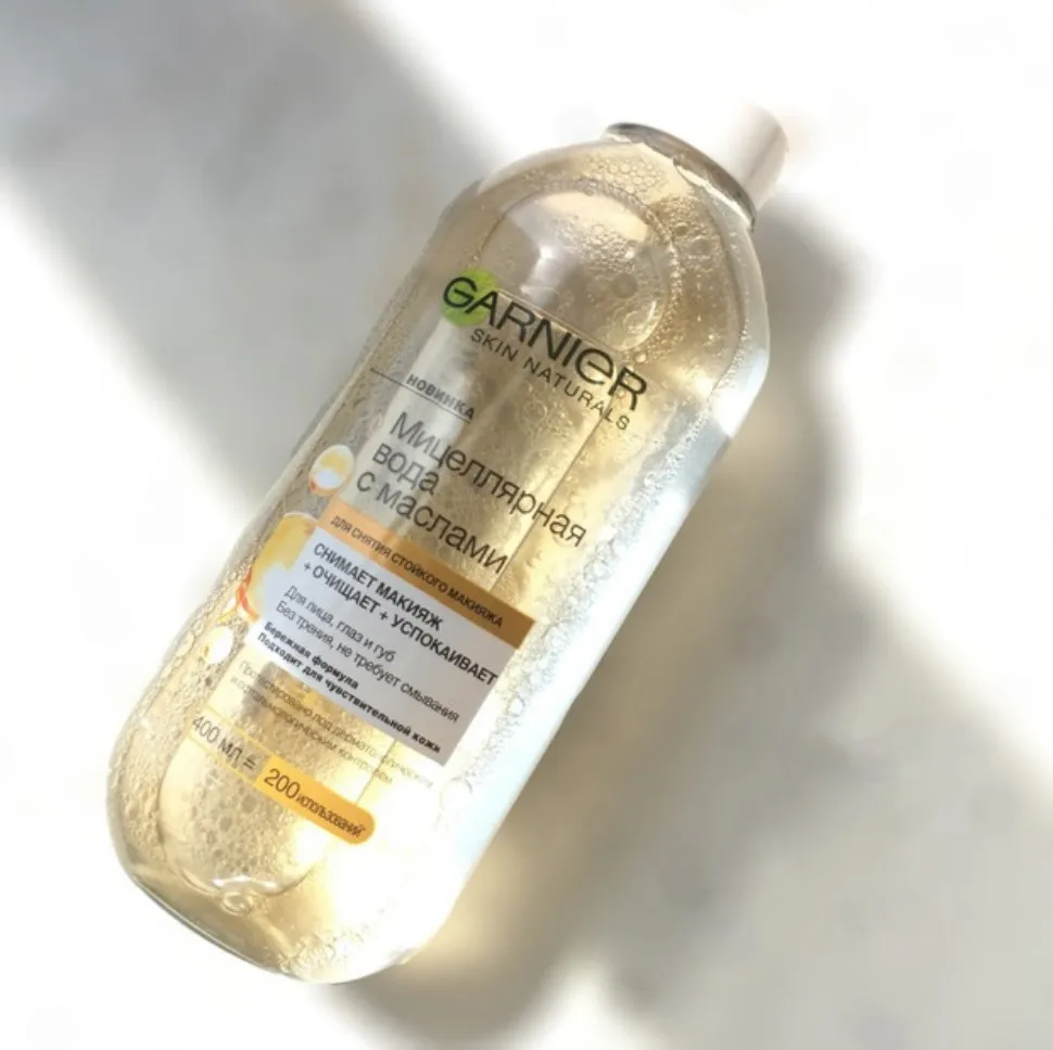 Тайланд Garnier кожа Naturals мицеллярная Очищающая бифазная вода 400 мл