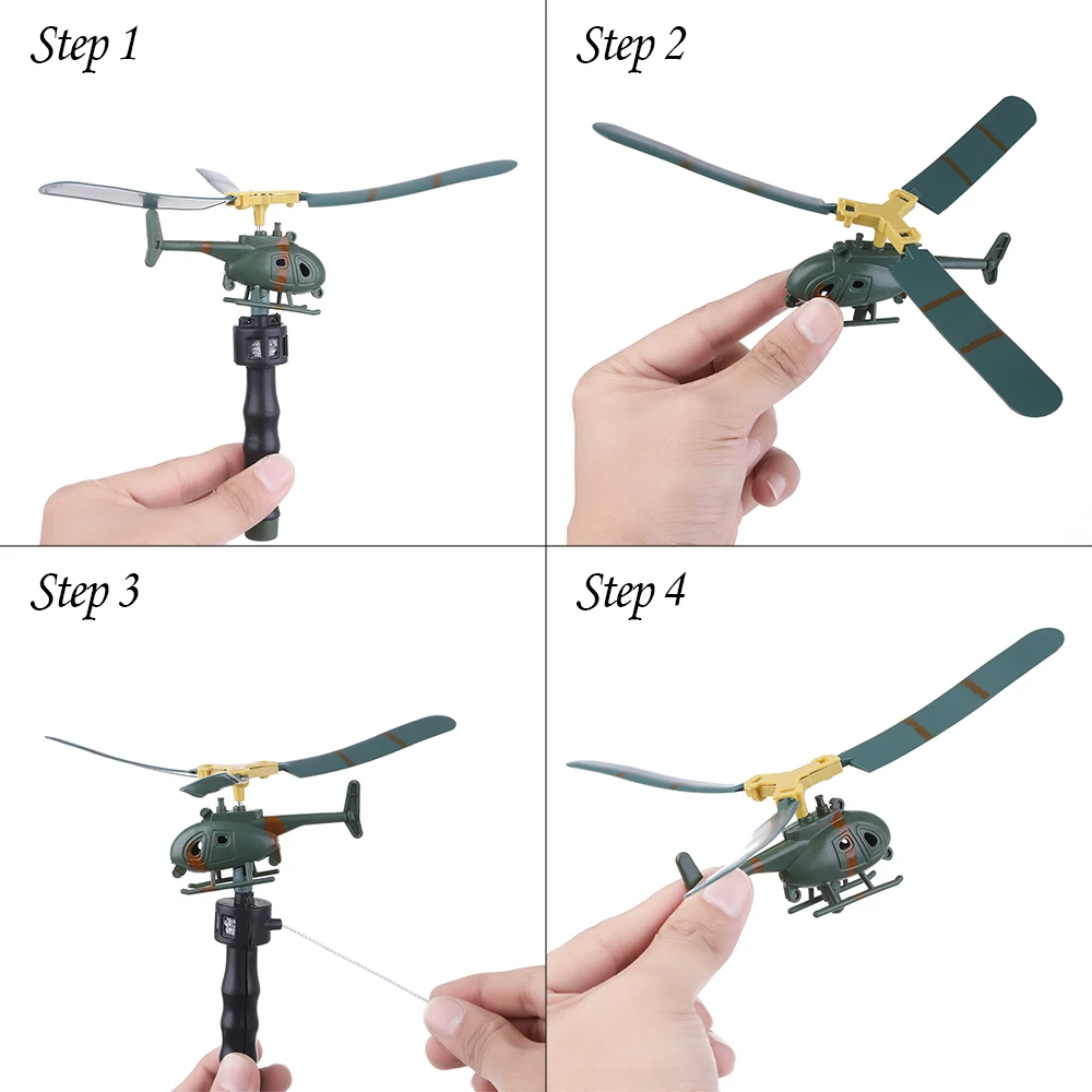 Мини самолет вертолет модель авиации ручка тянуть уличные игрушки для детей