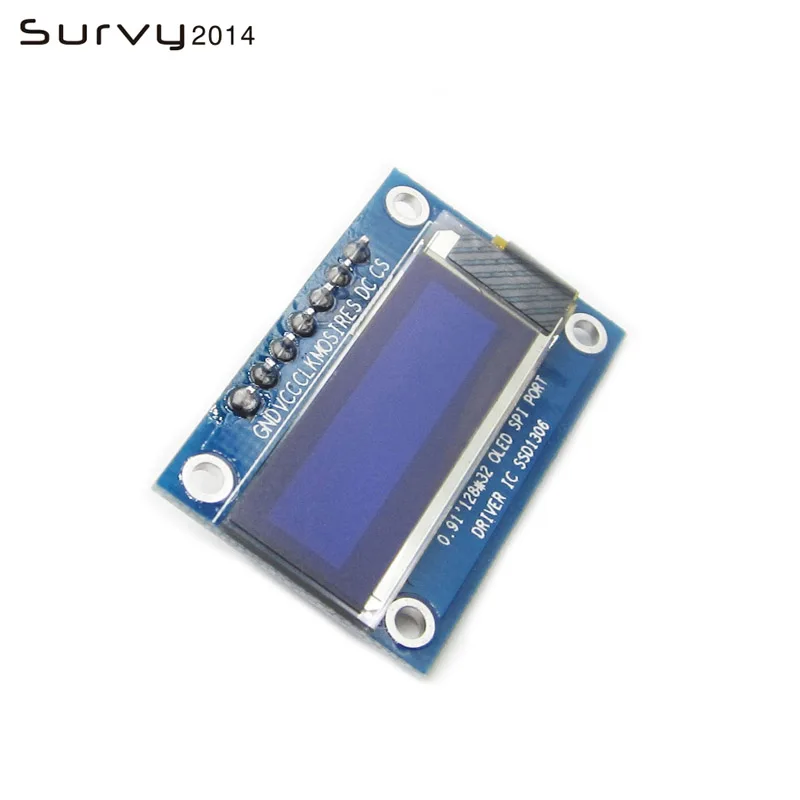 Последовательный белый модуль OLED 0 96/0 91 дюйма IIC 128X64 I2C SSD1306 12864 плата с ЖК экраном GND