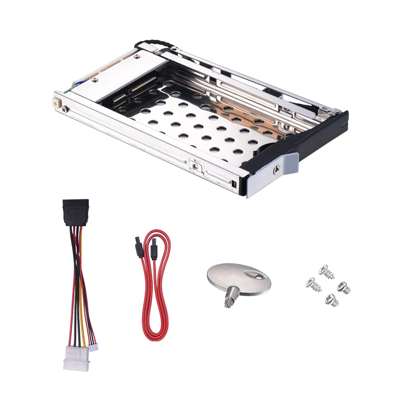 Uneatop 2.5in Lock Design SATA Hard Drive Case Hot-swap SSD HDD Mobile Rack for storage device