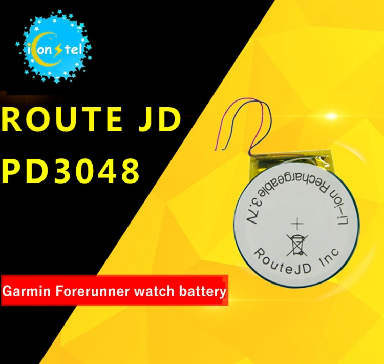 10 шт. ICL Route JD PD3048 3 7 в 300 мАч литий ионный перезаряжаемый аккумулятор для Garmin Forerunner